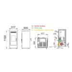 PACK Poêle à granulés étanche fonte BR12 + Kit ventouse Dinak – Image 6